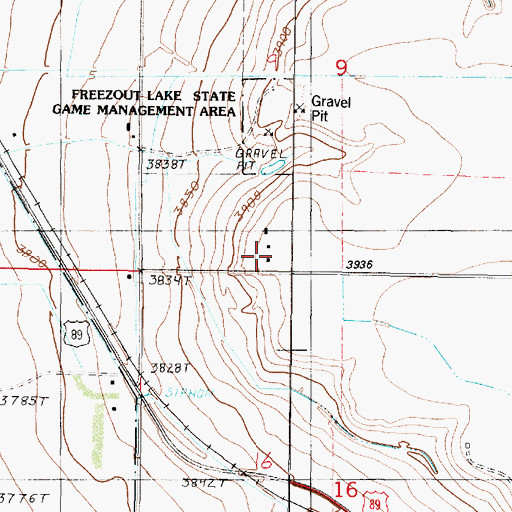 Topographic Map of 22N03W09CDCD01 Well, MT