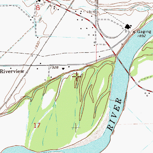 Topographic Map of 22N59E17AA__01 Well, MT