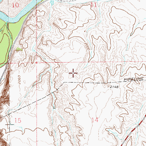 Topographic Map of 22N59E14BABD01 Well, MT