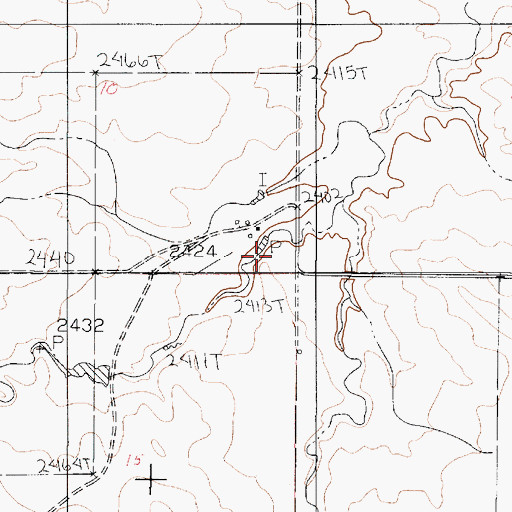 Topographic Map of 22N48E10DDDB01 Well, MT