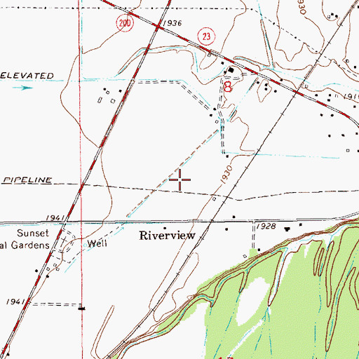 Topographic Map of 22N59E08CD__01 Well, MT