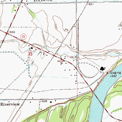Topographic Map of 22N59E08DA__02 Well, MT