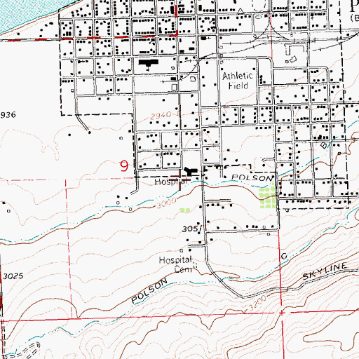 Topographic Map of 22N20W09ACD_01 Well, MT