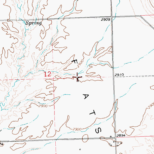 Topographic Map of 22N22W12ACD_01 Well, MT