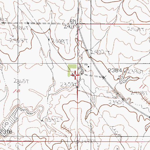 Topographic Map of 22N51E10ADDA01 Well, MT