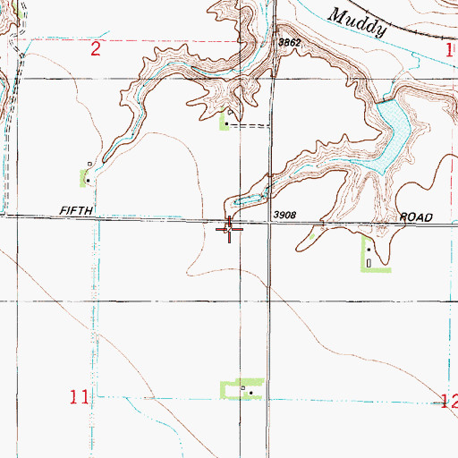 Topographic Map of 22N03W11AAA_01 Well, MT