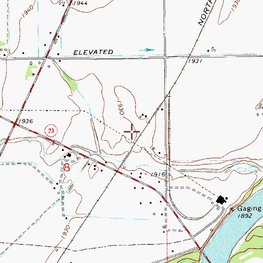 Topographic Map of 22N59E08AD__02 Well, MT