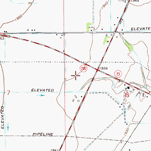Topographic Map of 22N59E08BC__01 Well, MT