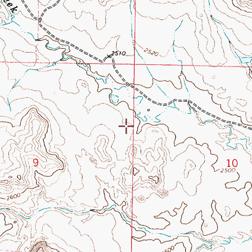 Topographic Map of 22N41E10B___01 Well, MT