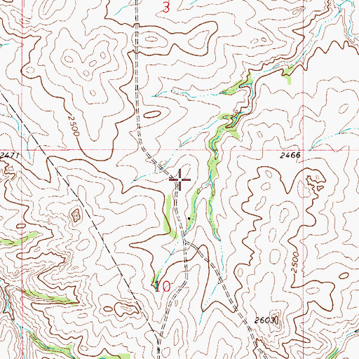 Topographic Map of 22N53E10ABBD01 Well, MT