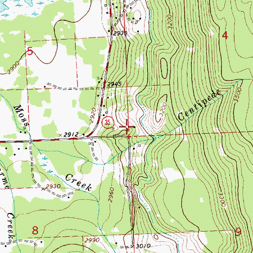 Topographic Map of 22N19W04CCCC01 Well, MT
