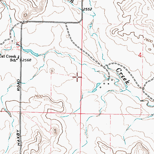 Topographic Map of 22N41E04B___01 Well, MT