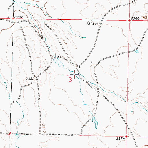 Topographic Map of 22N43E03ACAD01 Well, MT