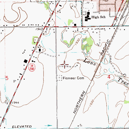 Topographic Map of 22N59E04BC__02 Well, MT