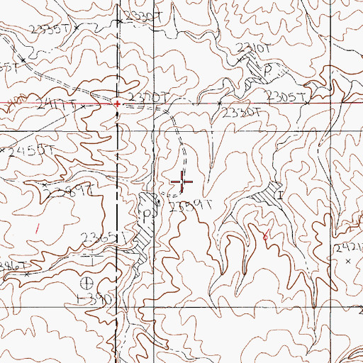 Topographic Map of 22N50E06BCAC01 Well, MT