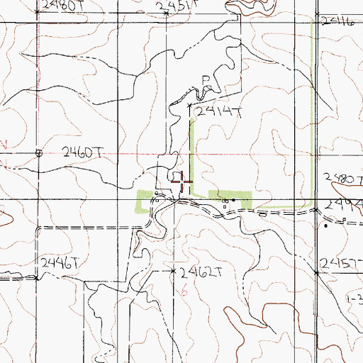Topographic Map of 22N48E06ABBC01 Well, MT