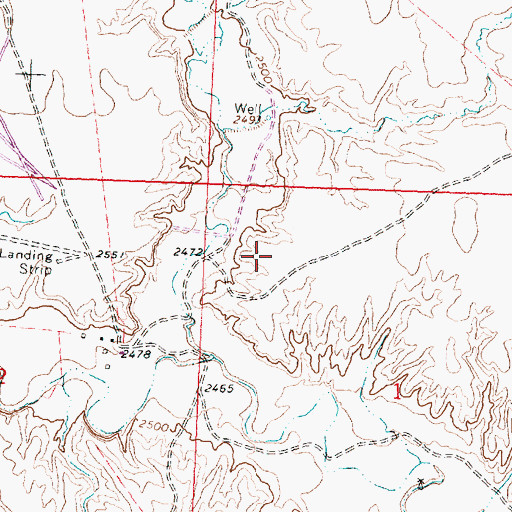 Topographic Map of 22N29E01BB__01 Well, MT