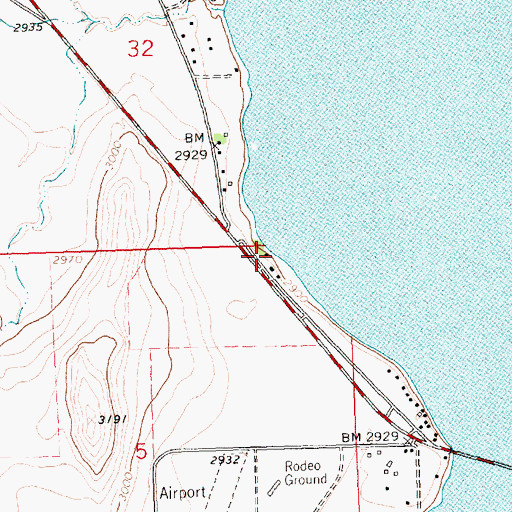 Topographic Map of 22N20W05AAB_01 Well, MT