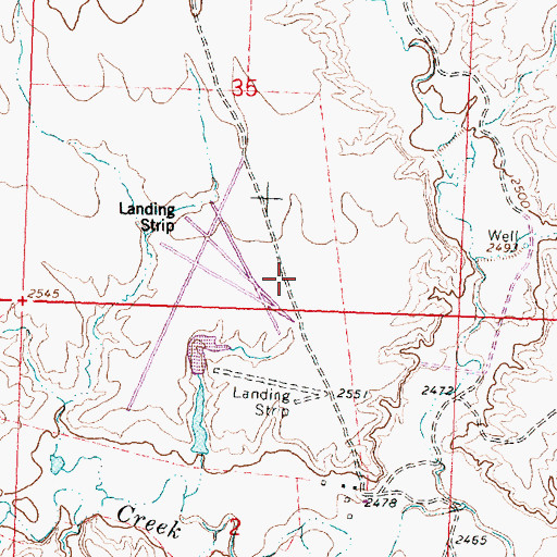 Topographic Map of 23N29E35DC__01 Well, MT