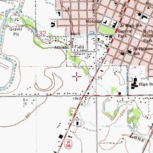 Topographic Map of 23N59E32DD__01 Well, MT