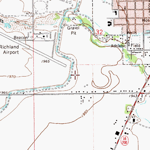 Topographic Map of 23N59E32CD__01 Well, MT
