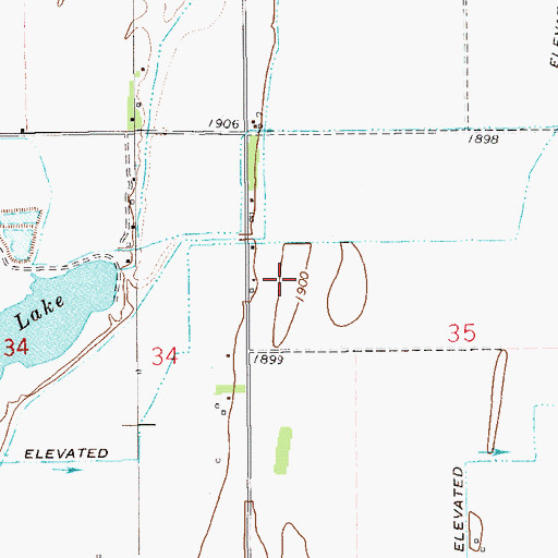 Topographic Map of 23N59E35BC__01 Well, MT