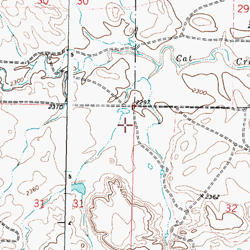 Topographic Map of 23N42E32B___01 Well, MT