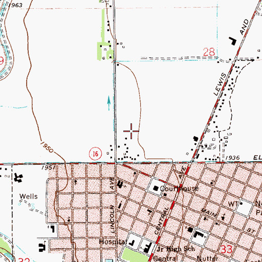 Topographic Map of 23N59E28CC__01 Well, MT