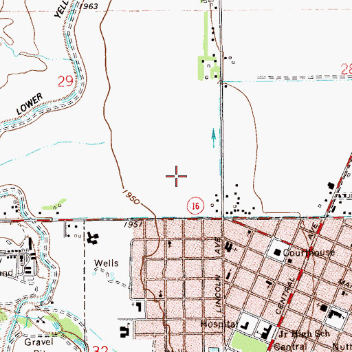 Topographic Map of 23N59E29DD__01 Well, MT