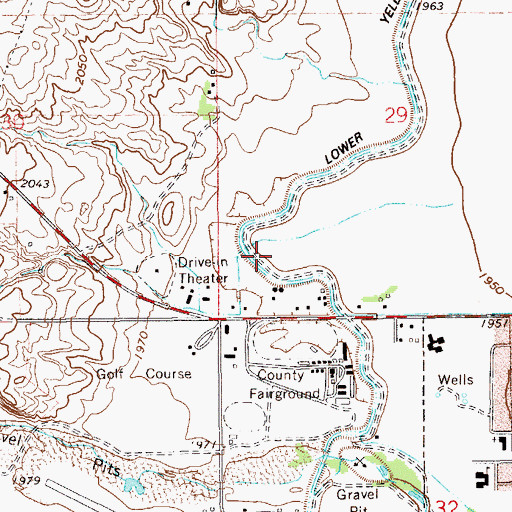 Topographic Map of 23N59E29CC__01 Well, MT
