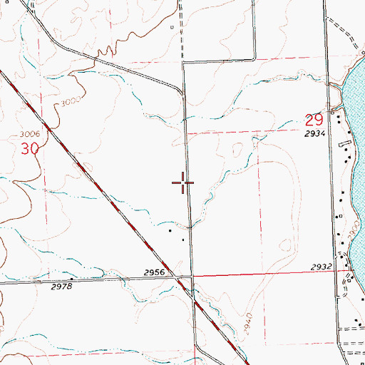 Topographic Map of 23N20W29CBCB01 Well, MT