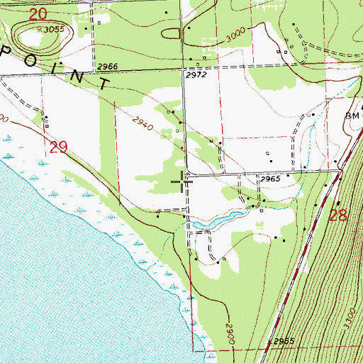 Topographic Map of 23N19W28BCC_01 Well, MT