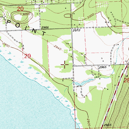 Topographic Map of 23N19W29ADAD01 Well, MT