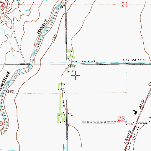 Topographic Map of 23N59E28BB__01 Well, MT
