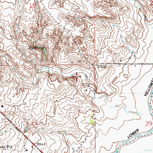 Topographic Map of 23N59E30AA__01 Well, MT