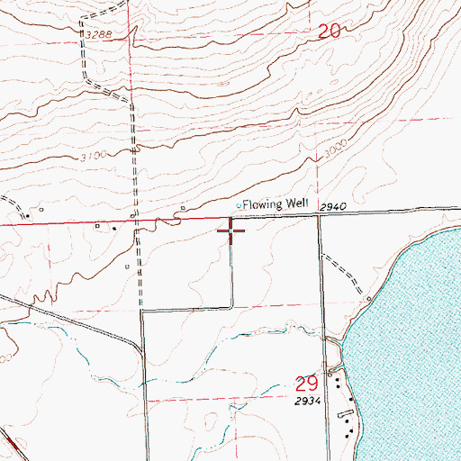 Topographic Map of 23N20W29BAB_02 Well, MT