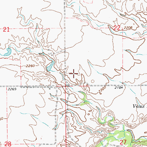 Topographic Map of 23N58E22CC__01 Well, MT