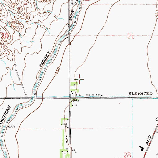 Topographic Map of 23N59E21CC__01 Well, MT