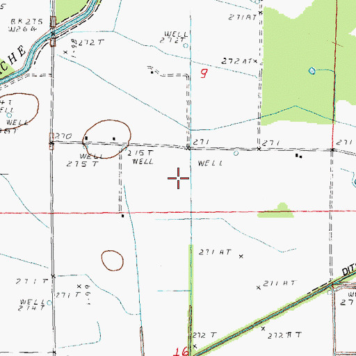 Topographic Map of Lateral Number 11, AR