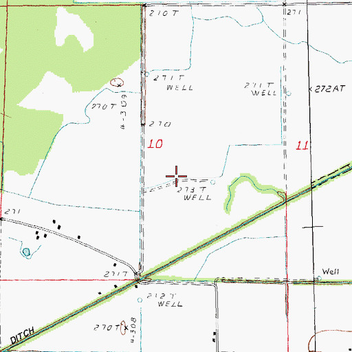 Topographic Map of Lateral Number 12, AR