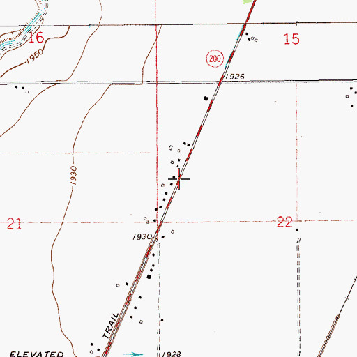 Topographic Map of 23N59E22BC__01 Well, MT