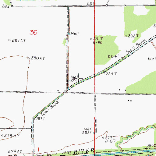 Topographic Map of Lateral Number 13, AR