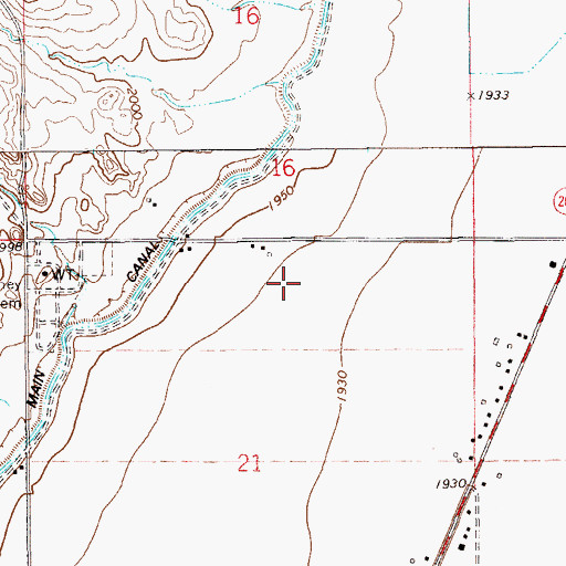 Topographic Map of 23N59E21AB__02 Well, MT