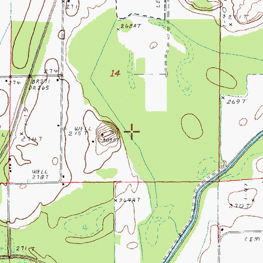 Topographic Map of Lateral Number 15, AR