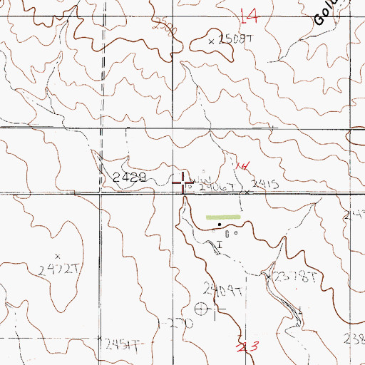 Topographic Map of 23N49E14CDCC01 Well, MT