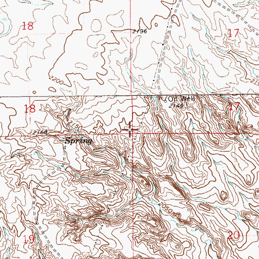 Topographic Map of 23N59E17CCCC01 Well, MT