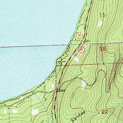Topographic Map of 23N19W15CCC_01 Well, MT