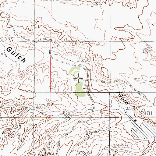Topographic Map of 23N50E14CBDA01 Well, MT