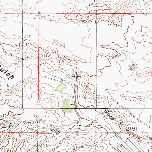 Topographic Map of 23N50E14CABB01 Well, MT