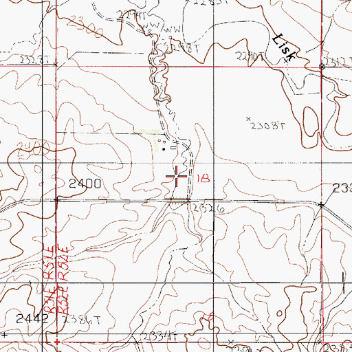 Topographic Map of 23N52E18BDAC01 Well, MT